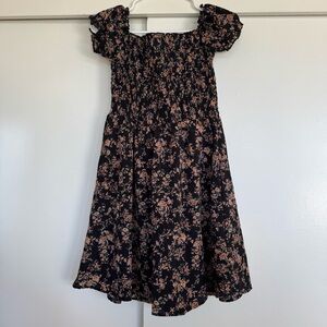 Women’s Black Floral Mini Dress